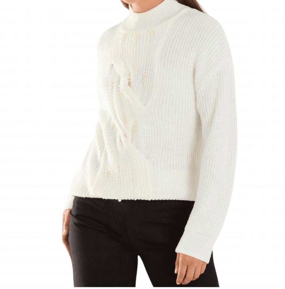 NEW FDJ mock neck sweater in ivory